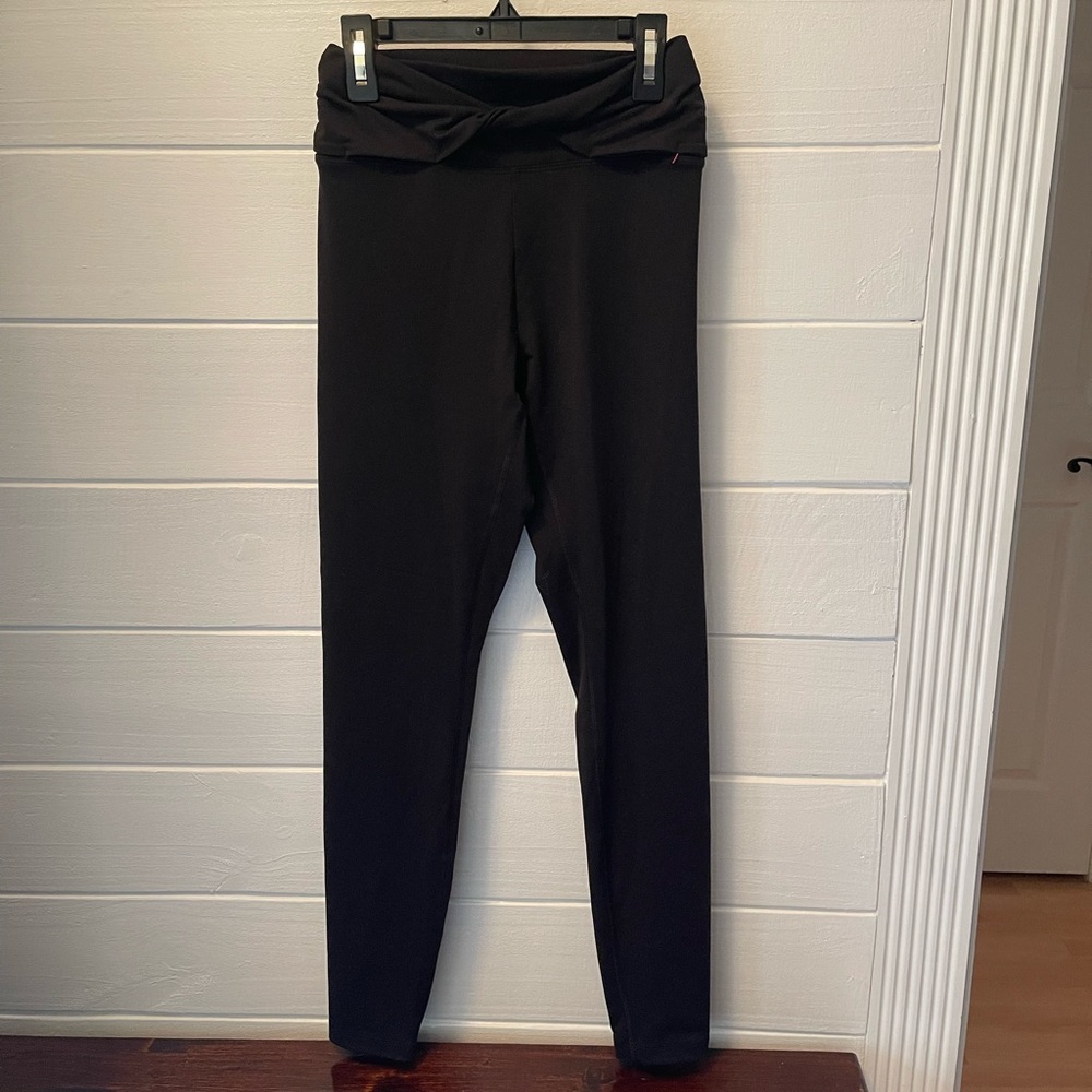 Black leggings with twisted waist by pink size small